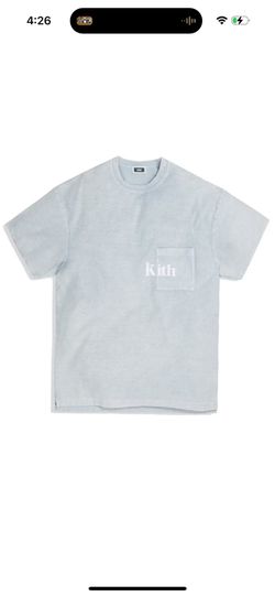 Kith Quinn Light Indigo Tee Shirt Pocket MSRP $75