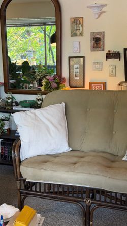 Vintage Rattan Loveseat