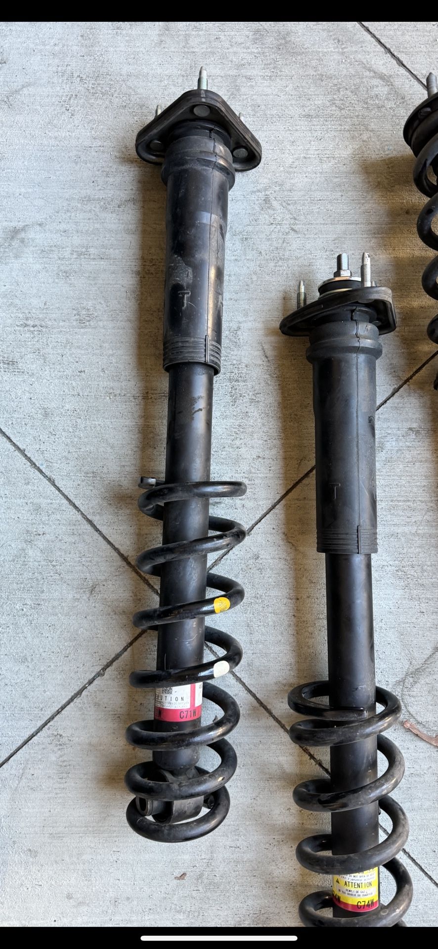 Lexus RC350 Front Struts and Rear Shocks