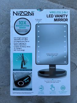 Nizoni Wireless 2-in-1 LED Vanity Mirror