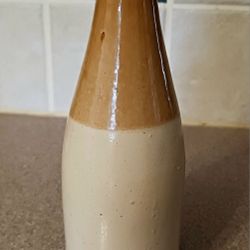 Antique, Stoneware, Two-tone Ginger Beer Bottle 