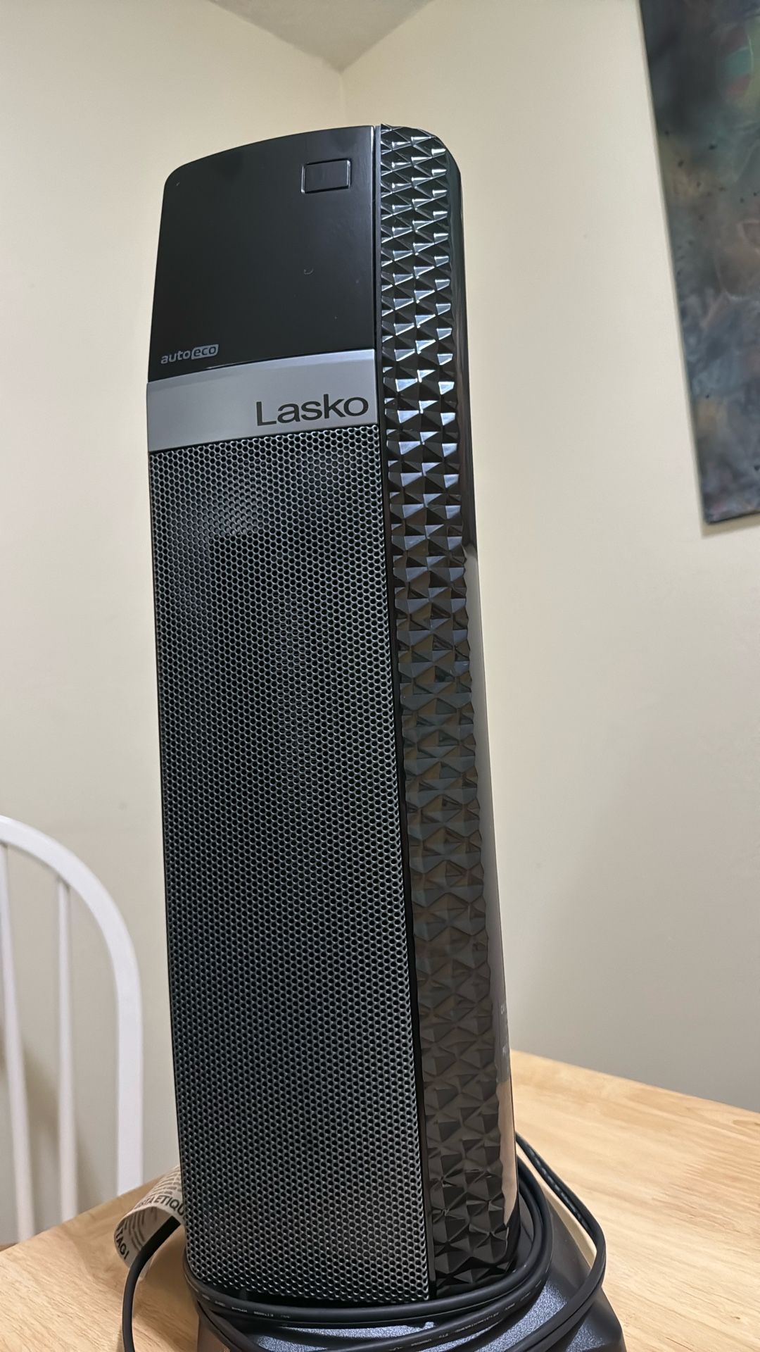 Lasko 22” Tower Space Heater with Timer & Remote, 1500W, Black