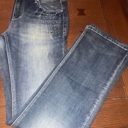 grace in la jeans size 31 bootcut/Easy Fit /Flare Bottom  W31 x L32  NWOT