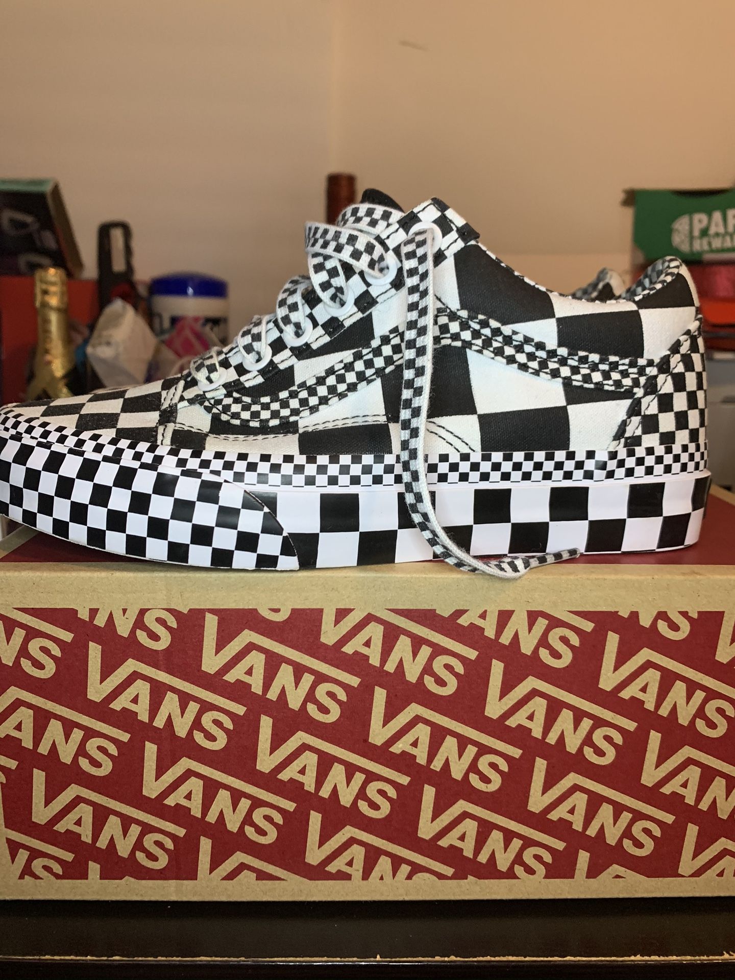 VANS Old Skool All Over Checker Black/White Checkerboard