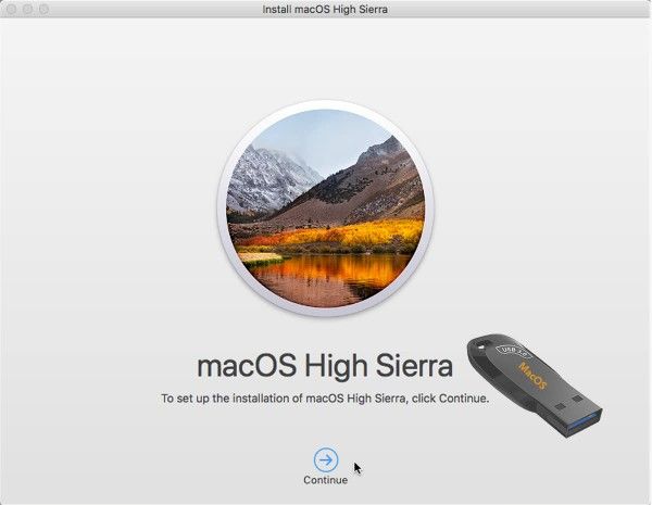 High Sierra OS X USB