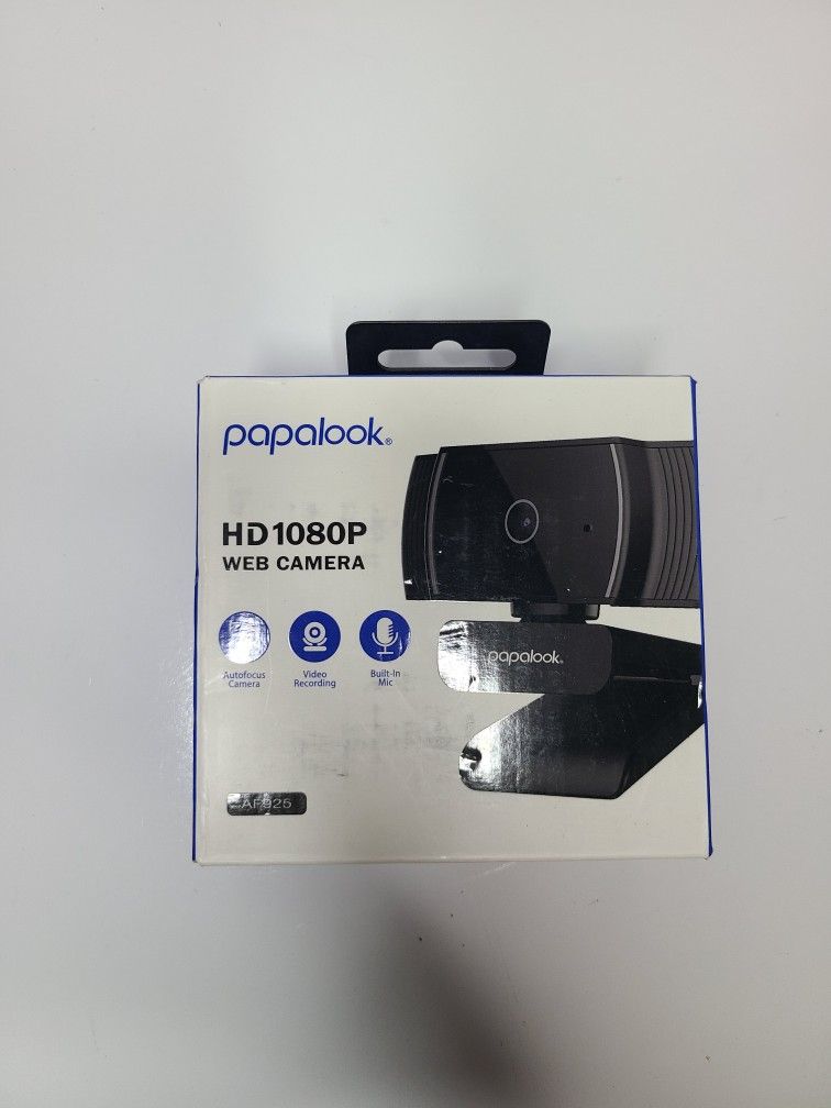 Webcam 1080P Full HD, PAPALOOK AF925 Computer Camera