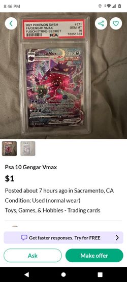 ** Pokemon Cards Scammer Psa 10 Read ** Selling Fake Counterfeit Slabs For Awareness Purposes 