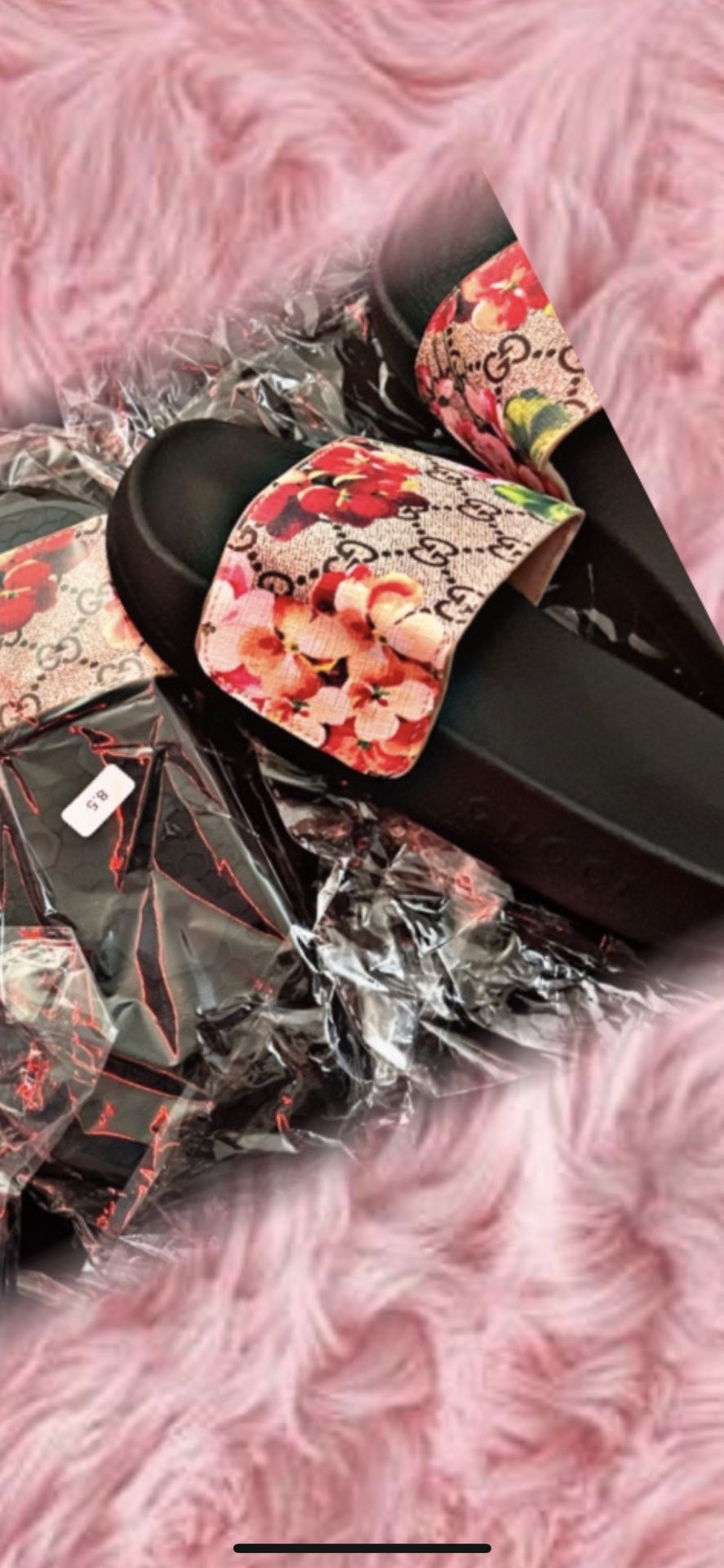 pink lv slippers for Sale in Canton, MA - OfferUp