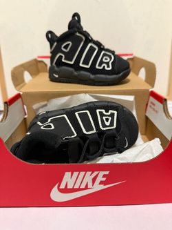 Nike Air More Uptempo TD Black White – Size 5C