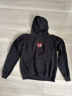 Boba Drinks Heart Stitched Hanes Hoodie Size Small