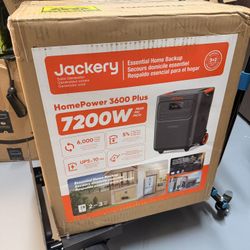 Brand New Jackery HomePower 3600 Plus Portable Power Station (3600W / 7200W Peak)