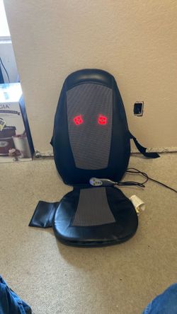 Chair cover back massager with heater