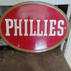 Phillies Sign 19" Tall By 27"  Wide