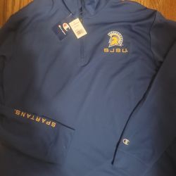 Brand New Men's 2Xl San Jose State 1/4 Zip