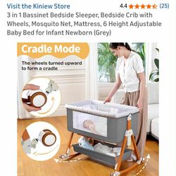 3 In 1 Bassinet Bedside Sleeper