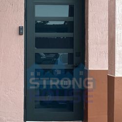 Modern Hurricane Impact Single Entry Door