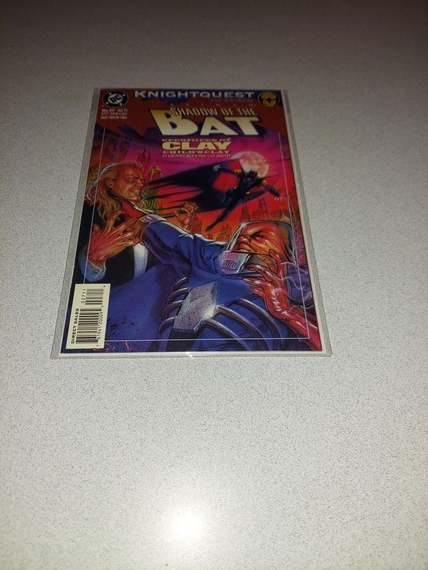 BATMAN SHADOW OF THE BAT #27 COMIC BAGGED AND BOARDED