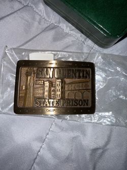 New San Quentin DOC Department Corrections Prison Rare NOS Vintage Belt Buckle