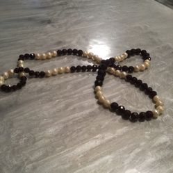 South Sea Pearls And Faceted Ruby Beads