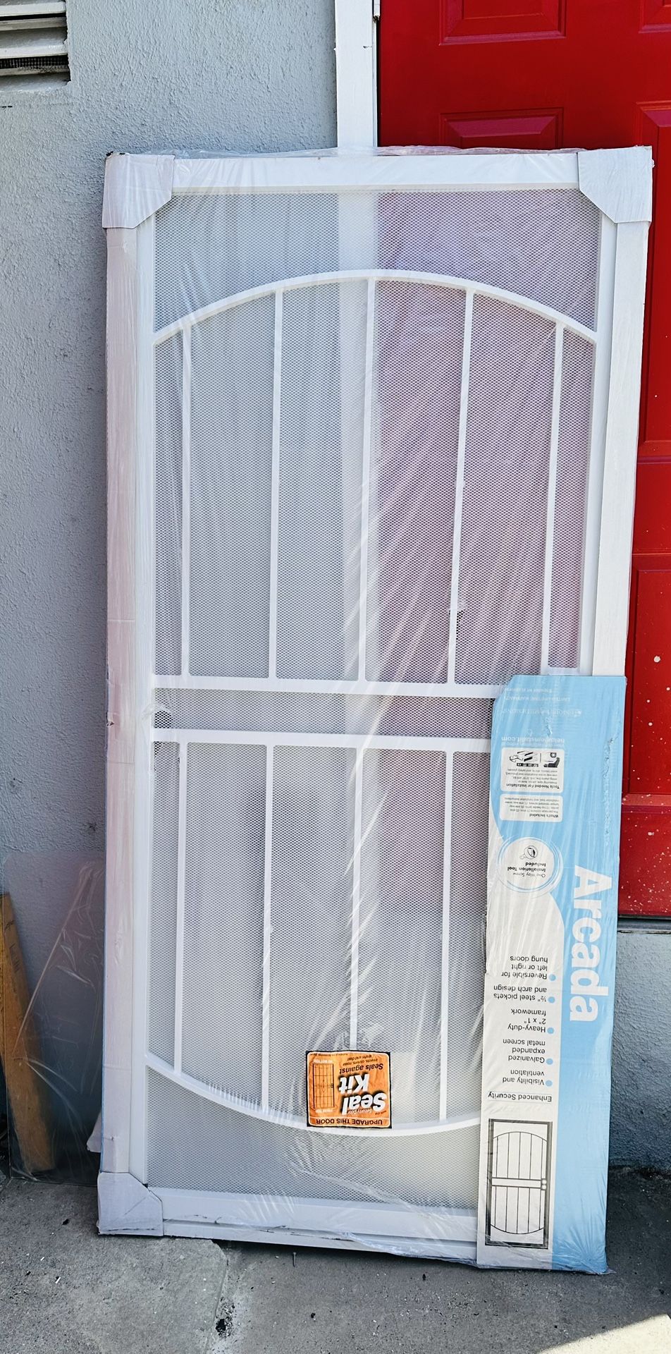 White Steel Security Door 32”