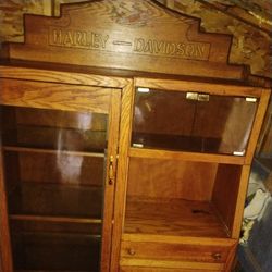 Harley-Davidson Oak Secretary's Desk