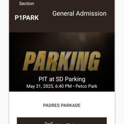 Padres Parking 5/30 Game