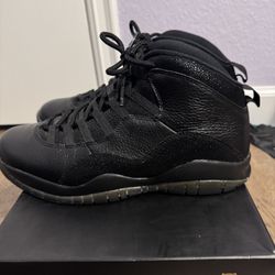 Jordan 10 Size 12 Black OVO