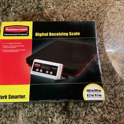 Rubbermaid Commercial Products Digital Scale, 150 lb. , Black