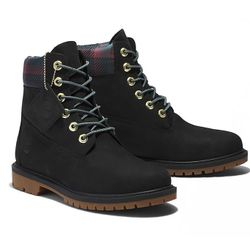 Timberland Women’s Premium Heritage Black Nubuck Waterproof Boots - Size 8.5