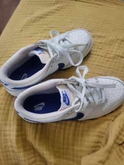 Nike Dunk Low White Blue Sneakers