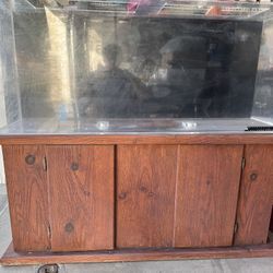 50Gal Fish Tank With Base. Used.  OBO