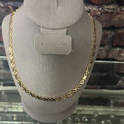 gold plated 20 inches necklace tarnish free