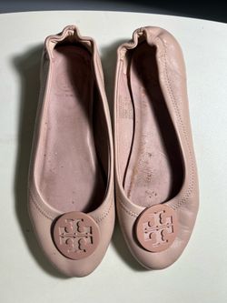 Tory Burch  Pale Pink Ballet Flats Sz 10