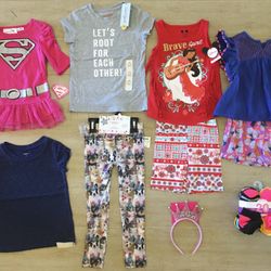 NEW 4T Girls Summer Clothes Lot