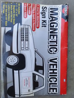 MAGNETIC VEHICLE Sign Kit.