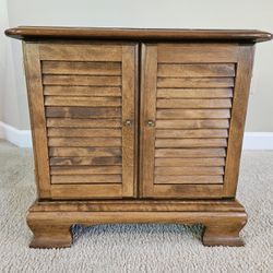 Two Ethan Allen Maple End Tables