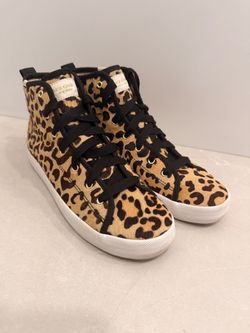 Kate Spade x Keds Leopard High Top Sneakers Women’s Size 7.5
