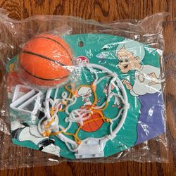 WB Post Looney Tunes Pinky& The Brain Basketball Hoop Net New