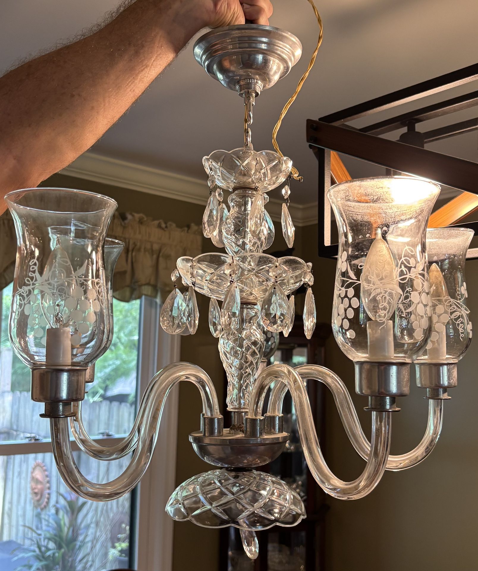Vintage Crystal Chandelier