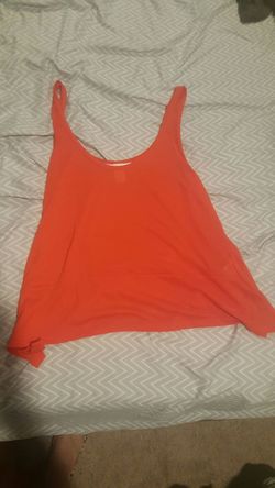 Orange/Red Loose Tank Top