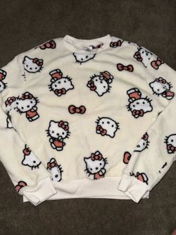 Hello Kitty Sanrio Fleece Crewneck Sweatshirt