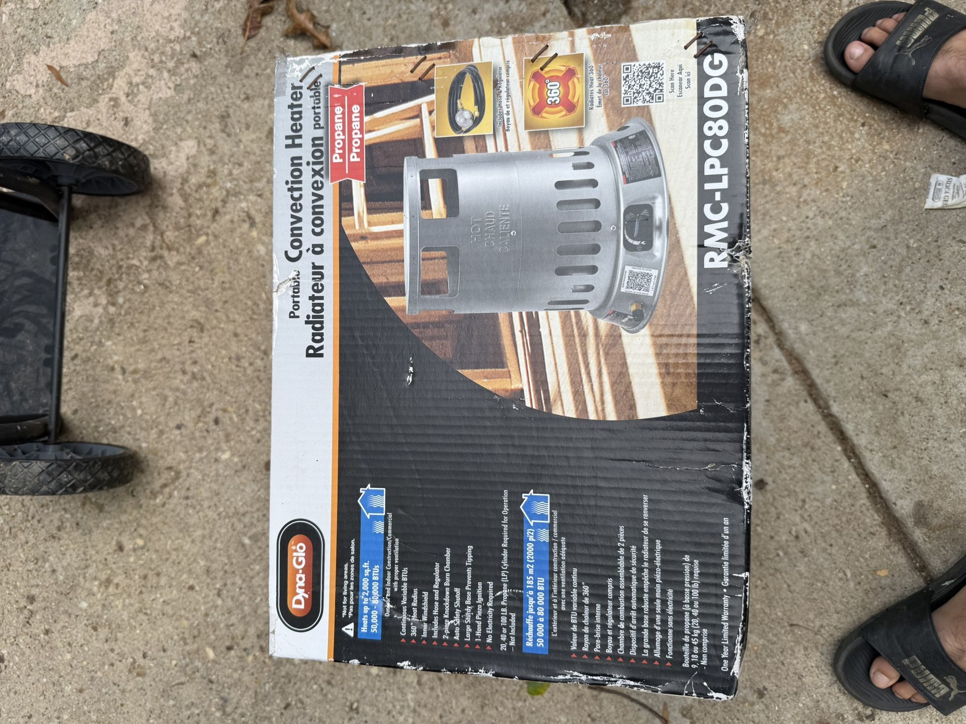 Dyna-Glo 50K-80K BTU Convection Propane Tower Portable Heater