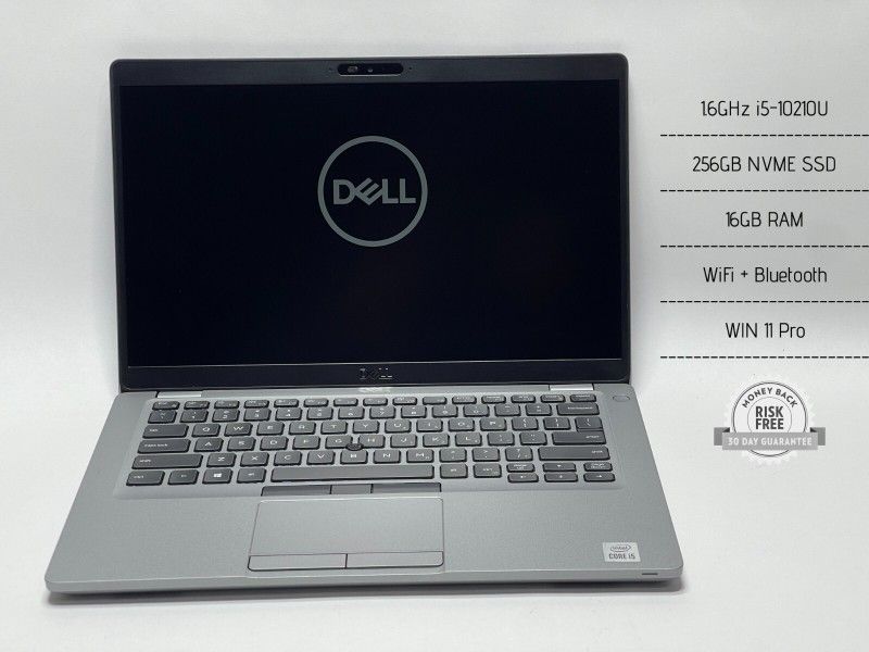 Refurbished Dell Latitude 5410 14" 1.6GHz i5-10210U, 16GB RAM, 256GB SSD, WIN11, LCD, FHD