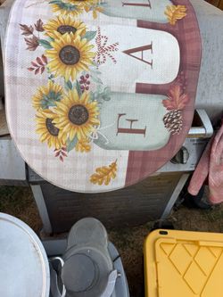 Fall Harvest Sunflower Decorative Rug
