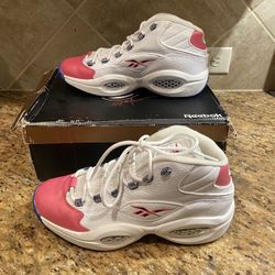 Reebok Question Mid Eric Emanuel Pink Toe Size 10.5