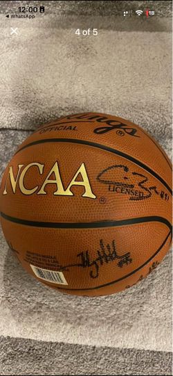 2002 NCAA Maryland Champions Signed NCAA Official Rawlings Basketball