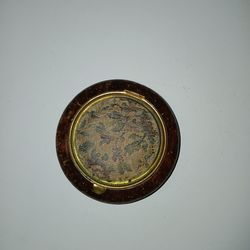 Antique Tapestry Powder Compact