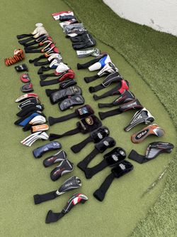 Large lot of 53 golf items – selling everything together.