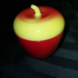 Vtg Hazel Atlas Pressed Milk Glass Apple