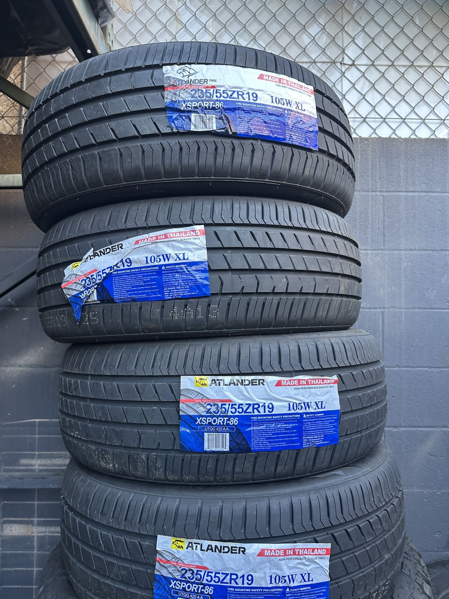 Set 235/55/19 Atlander New Free Mount And Balance Included